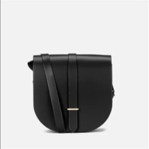 The Cambridge Satchel Company Saddle Bag - Black Leather
